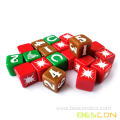 Colored dice Engraving Board Game Educational Toys